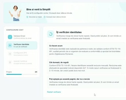 Pasul 4 — Verificarea identității